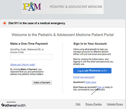 Sign up for Patient Portal